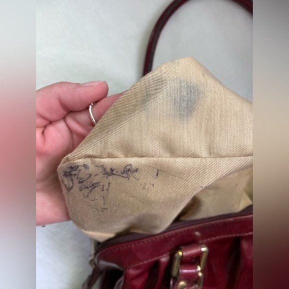 Vintage Michel Angelo red patent leather red purse - Picture 15 of 16